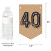 Big Dot of Happiness 40th Milestone Birthday - Birthday Party Bunting Banner - Vintage Party Decor - Happy Birthday - 2 of 4