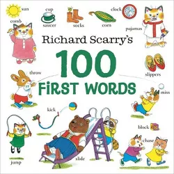 Richard Scarry's 100 First Words - (Board Book)