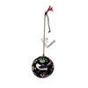 Slickblue Set of 3 Handcrafted Papier-Mâché Christmas Ornaments – Whimsical Cat, Elephant, and Bird Designs with Tassels - 3 of 4
