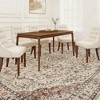HOMCOM Area Rug 5x7, Machine Washable Rug, Non-Slip Classical Floral Print Floor Carpet for Living Room, Bedroom, Dining Room, Mixed-Brown - 4 of 4