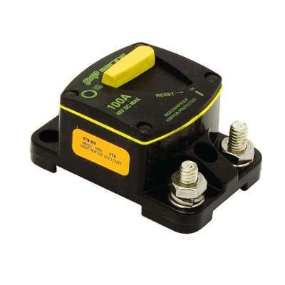 Stinger SCBM100 100 Amp Marine-Grade Curcuit Breaker, Certified ignition protection, Waterproof Sealed for Marine / Powersports applications