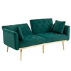 NicBex 65 Inch Loveseat,Modern Comfy Velvet Loveseat Sofa with Metal Feet,Accent 2-Seater Couch for Living Room - 3 of 4