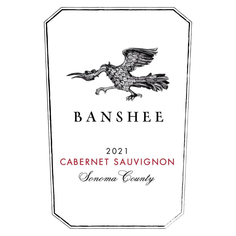 Banshee Cabernet Sauvignon Red Wine - 750ml Bottle, 2 of 5