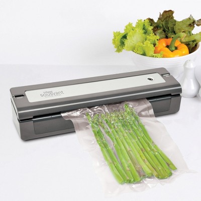 Tribest Sousvant Compact Gray Vacuum Sealer with BPA-Free Bags