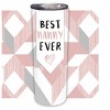 Elanze Designs Best Nanny Ever Pink Geometric 20 ounce Stainless Steel Travel Tumbler - 2 of 4