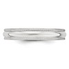Black Bow Jewelry 4mm 10K Rose, White, or Yellow Gold Half Round Milgrain Standard Band - 3 of 4