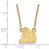 Black Bow Jewelry 14k Yellow Gold Plated Sterling Silver James Madison Dukes NCAA Necklace 18 Inch - 3 of 4