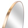 FONTOI 36 Inch Bathroom Mirror Round Metal Frame Wall Mounted Mirror with Shatter Resistant Backing for Modern Bedroom Entryway, Gold, 36"*36"*1.1" - 2 of 4