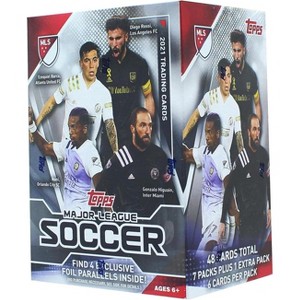 Topps 2021 Topps MLS Soccer Blaster Box of Packs with 4 Exclusive Foil Parallel Cards - 1 of 3