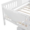 NicBex Twin/Full Size Daybed with 2 Drawers,Wood Day Bed Frame for Bedroom,Living Room,Apartment - 4 of 4