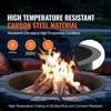VEVOR Fire Pit Ring, 45-Inch Outer/39-Inch Inner Diameter, 10inch Height Fire Pit Insert, for Outdoor Camping, Bonfires, Black - 3 of 4