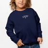 The Juniper Shop Embroidered Lucky Clover Youth Ultra-Soft Graphic Sweatshirt - 2 of 3