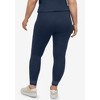 ellos Plus Size Scallop Lace Hem Leggings - 3 of 4