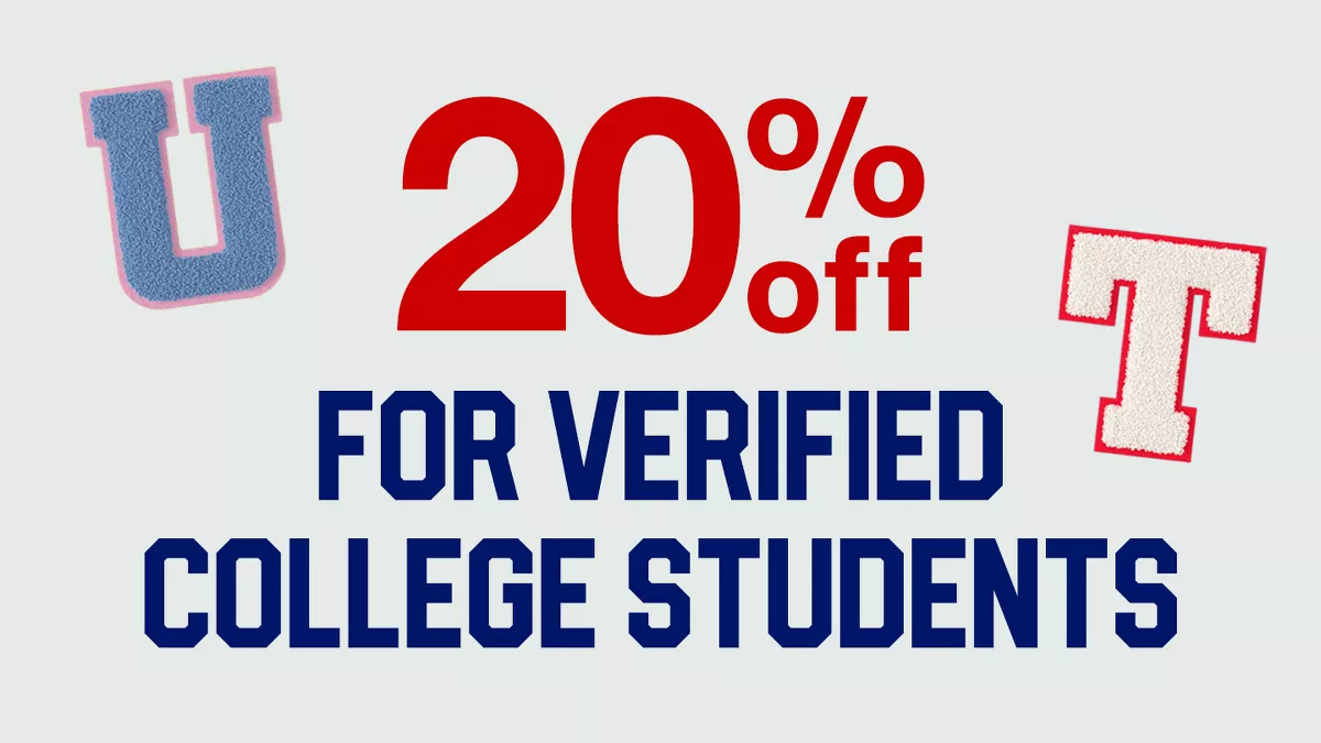 20% off for verified college students