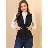 Allegra K Women's Zip-Up Sleeveless Turn Down Collar Cargo Utility Vest with Pockets - 4 of 4