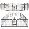 JIONJOY 16 Panel 23.62 in. Height Heavy Duty Dog Exercise Pen | Black - 2 of 4