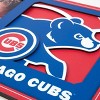 MLB Chicago Cubs 4"x6" 3D Logo Series Picture Frame: MDF, Tabletop/Wall Display - 3 of 4