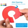 Unique Bargains Blank Labels Round Clothes Dividers Label for Closet Hanging Clothes 30 Pcs - 3 of 4