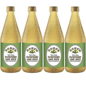 Rose’s Sweetened Lime Juice 4 Pack 25 OZ Bottle, | Perfect for Cocktails, Beverages, and Mixers - 1 of 4