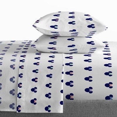 Minnie Mouse White Organic Cotton Full Sheet Set