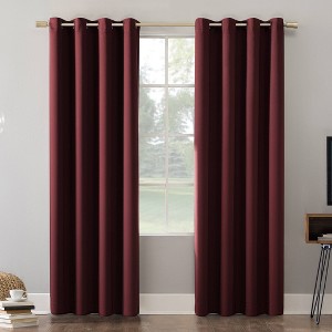 Sun Zero 100% Blackout Oslo Theater Grade Grommet Curtain Panel - 1 of 4