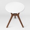 28" Emmond Mid-Century Modern Round Bistro Dining Table White - Project 62™ - image 3 of 4