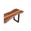 Taran Designs,Oren 66" Live Edge Solid Wood Dining Bench - 3 of 4