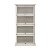 Accent Cabinet With Storage,Storage Cabinet With 4 Flip Up Glass Doors,Display Cabinet,Sideboard,Furniture Indoor,Kitchen And Dining -Maison Boucle - 4 of 4