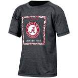 NCAA Alabama Crimson Tide Boys' Gray Poly Pixel T-Shirt