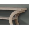 2-Tier Console Table with Curved Design for Entryway, Hallway or Sofa - 3 of 4
