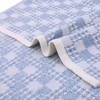 REGALWOVEN Bathroom Checked Pattern Absorbent Soft Waffle Decorative Hand Towels 13" x 28" 2 Pcs - 2 of 4