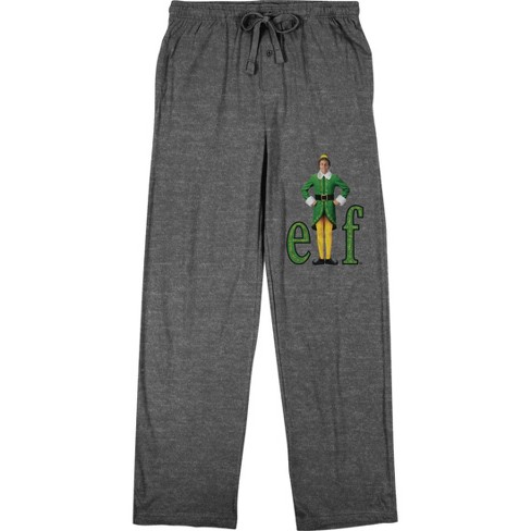 Elf omg! Santa! I Know Him! Men's Black Graphic Sweatpants-xxl : Target