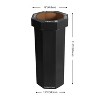 happimess Fleur 25-Gallon Traditional Classic Disposable Corrugated Cardboard Event Trash Can and Recycling Bin - 4 of 4