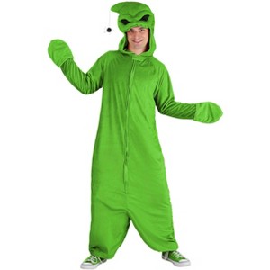 HalloweenCostumes.com Adult Deluxe Nightmare Before Christmas Green Oogie Boogie Costume | Disney Costumes - 1 of 4