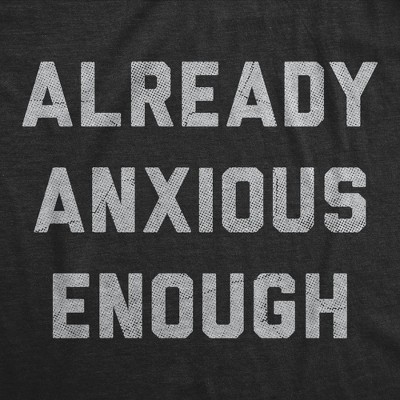 Мужские футболки Crazy Dog T-Shirts, Inc. Mens Funny T Shirts Already Anxious Enough Sarcastic Anxiety Novelty Tee for Men - Crazy Dog Men's T Shirt for Introverts Black S — фото 2