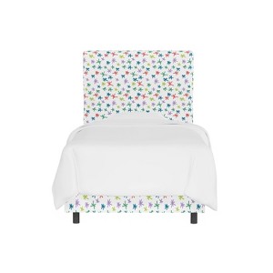 Full Kids Upholstered Bed Cross Chalk - Pillowfort
