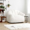 LIKEPAY Faux Rabbit Fur Single Bean Bag Sofa with Arms for Living Room, Bedroom, Gaming room - 2 of 4