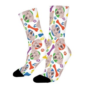 Colorful Playful Weimaraner Women Printed Crew Socks Funny Funky Socks Soft Polyester Novelty Gifts for Artists Men - 1 of 1