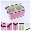 REGALWOVEN Fabric Collapsible Reinforced Versatile Storage Bin with Lid and Handle 2 Pcs - 2 of 4