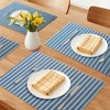 REGALWOVEN Placemats Set of 6 Woven Placemats for Dining Table Decor Indoor Washable Kitchen Table Mat Wipe Clean - 2 of 4
