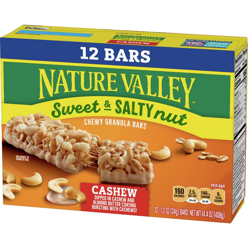 Nature Valley Sweet and Salty Cashew Value pack - 12ct, 4 of 12