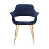 Gigi Velvet Metal Dining Room Chair - Armen Living - image 3 of 4