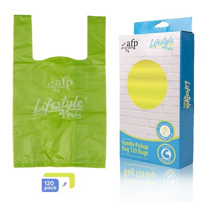 Allforpaws Pet Handle Pickup Bag, 120 Bags