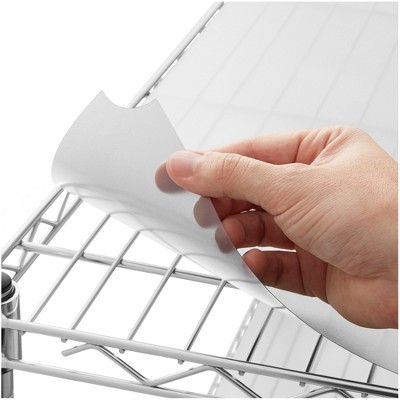 18 in. x 48 in. Frosted Plastic Wire Shelf Liner (4-Pack)