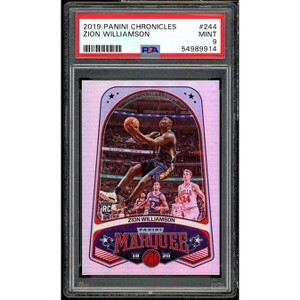 Zion Williamson Rookie Card 2019-20 Panini Chronicles #244 PSA 9 - 1 of 2