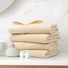 PiccoCasa Soft 100% Combed Cotton 600 GSM Highly Absorbent for Bathroom Shower Bath Towel Set - 3 of 4