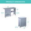 Best Choice Products Sewing Machine Table & Desk w/ Craft Storage and Trays - 2 of 4