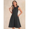 Allegra K Women's Elegant Flared Sleeveless Midi Evening Cocktail Dresses - 4 of 4