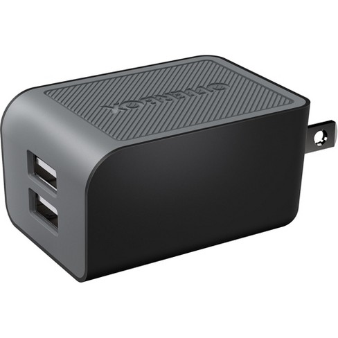 OtterBox Dual USB Wall Charger 2.4AMP - Black - Certified Refurbished - image 1 of 4