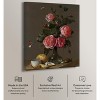 Art Remedy Clear Glass Vase with Pink Roses Classical vintage floral vase wall art Unframed - 3 of 4